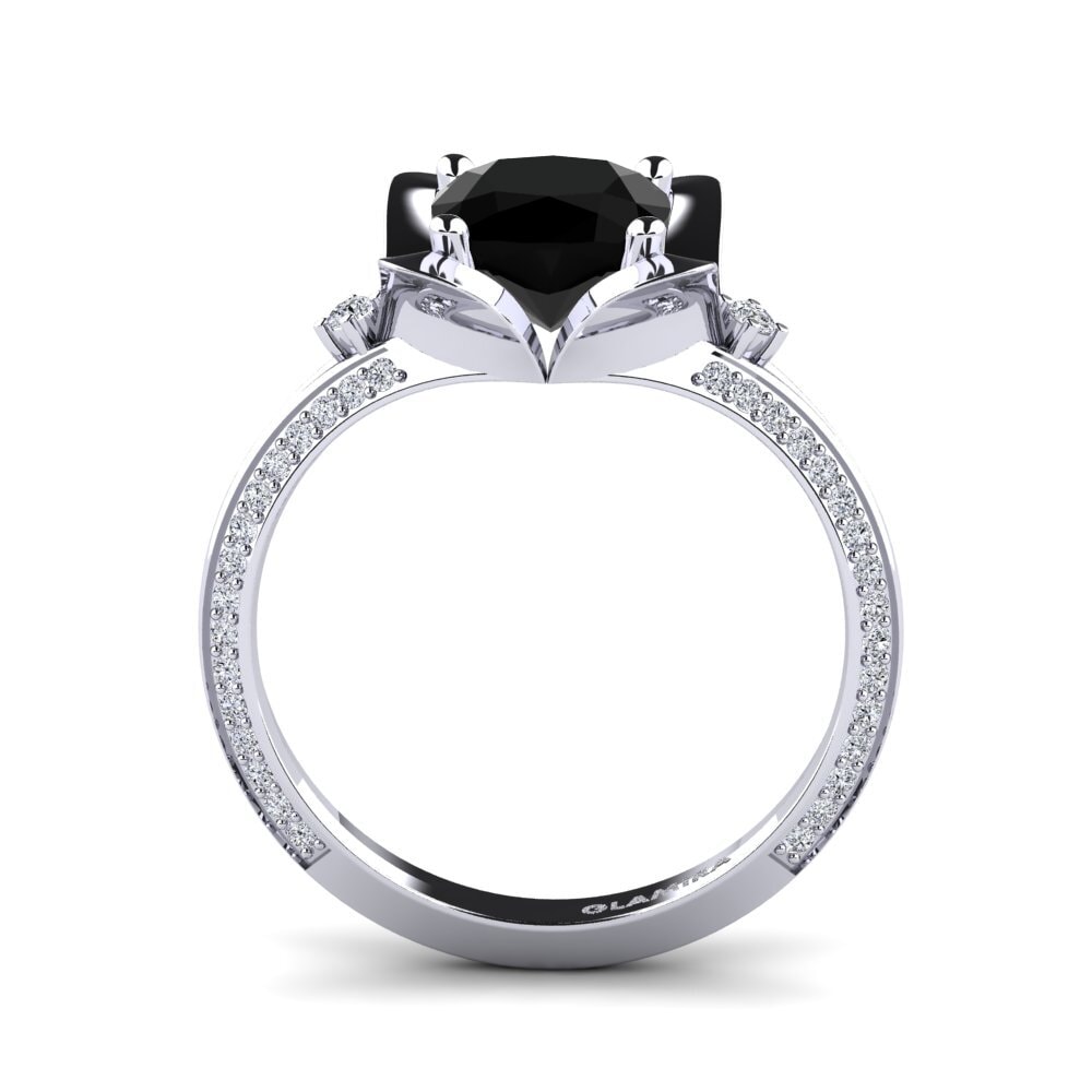 Black Diamond Engagement Ring Melrosie