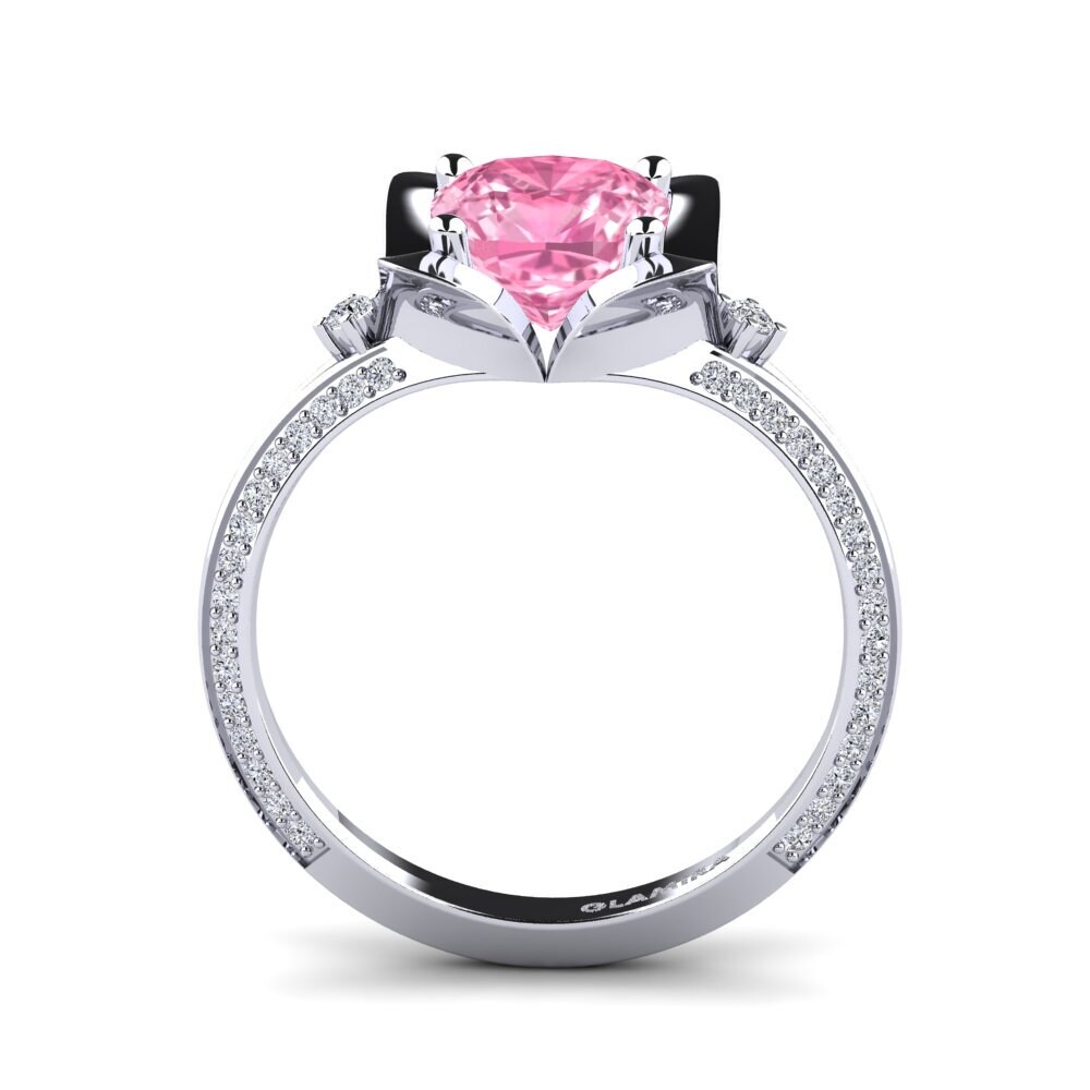 Pink Sapphire Engagement Ring Melrosie