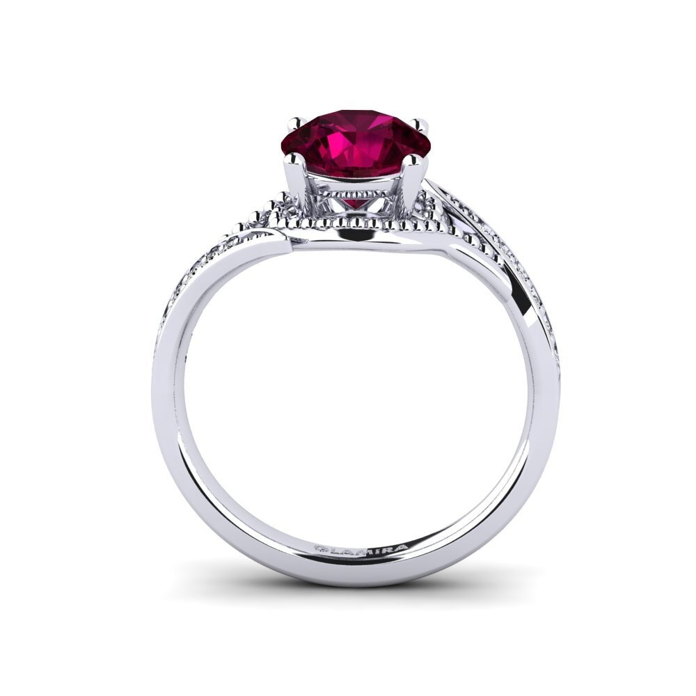Rhodolite Garnet Women's Ring Memeald