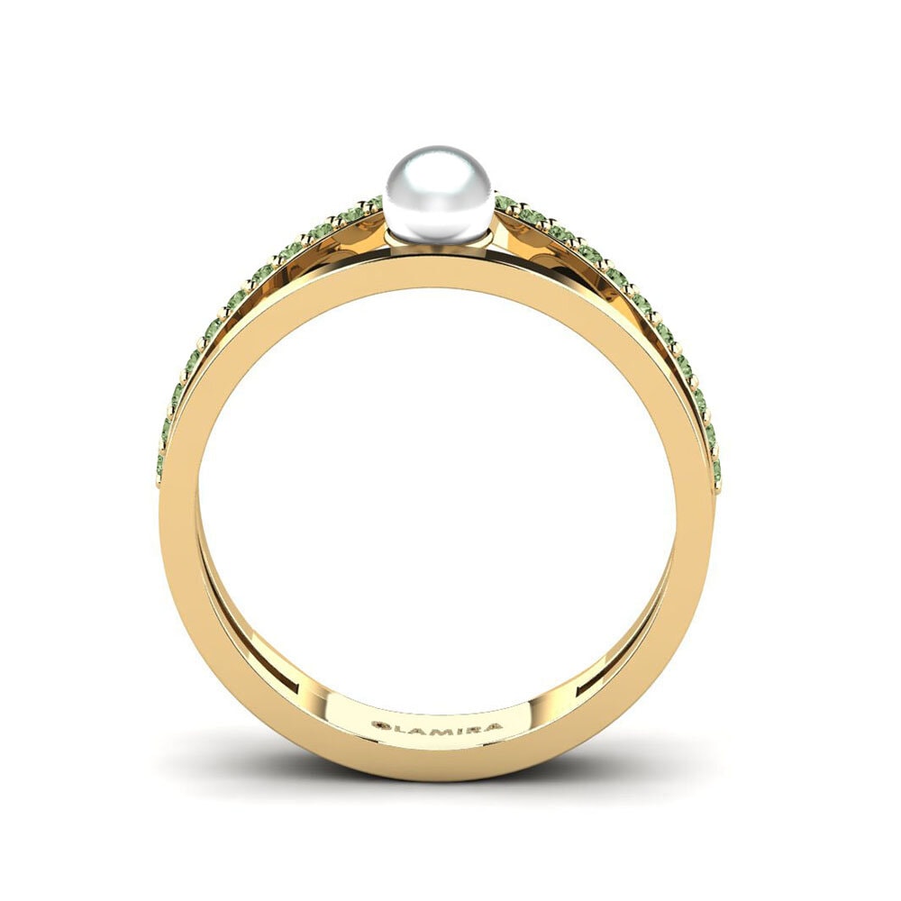 Green Diamond Ring Mencampur