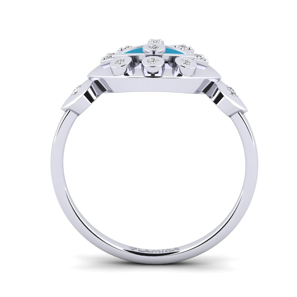 Or Blanc 14k Bague Mepagos