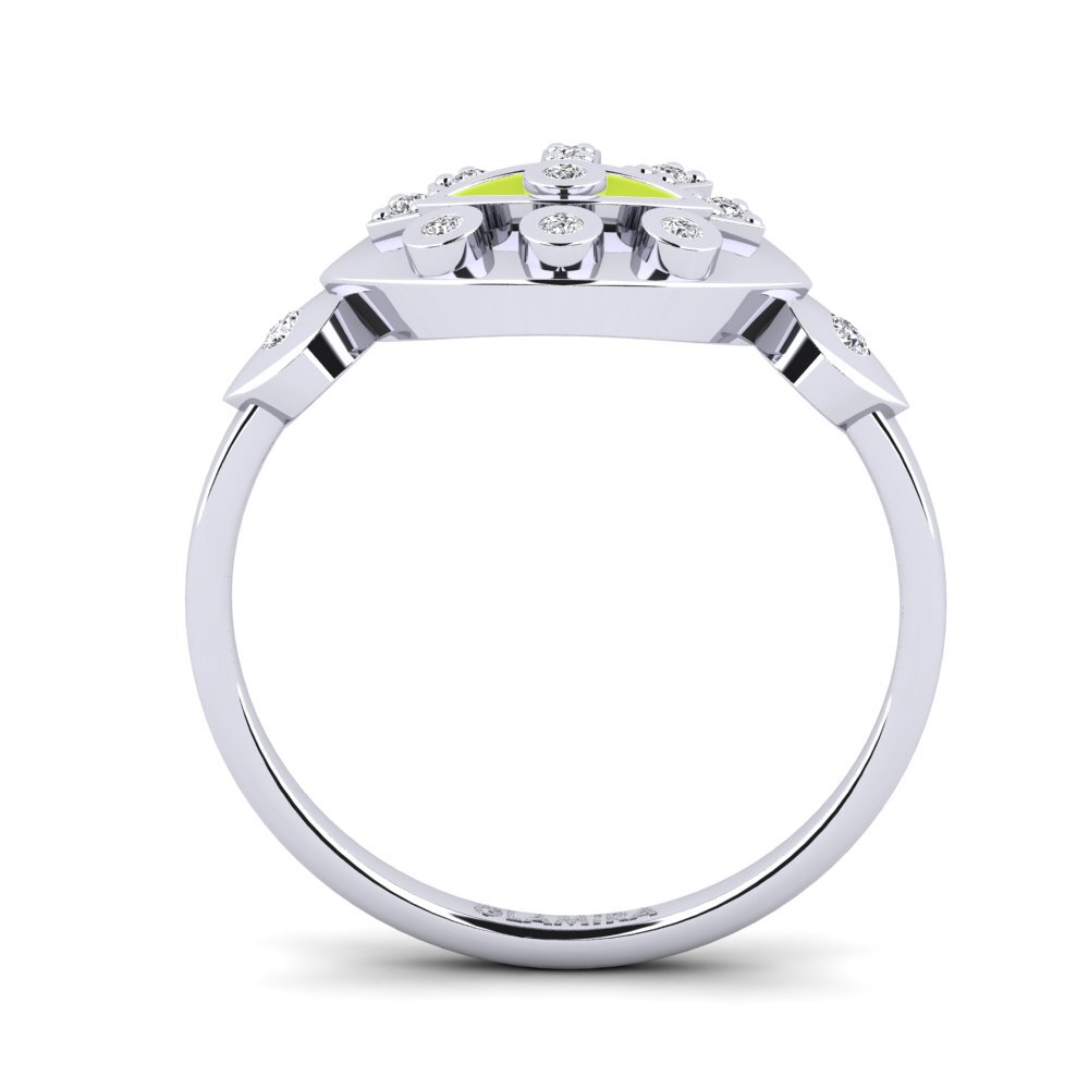 Argent Blanc Bague Mepagos