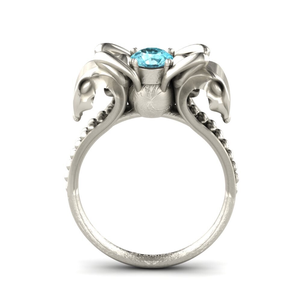Blauer Zirkon Ring Mercer