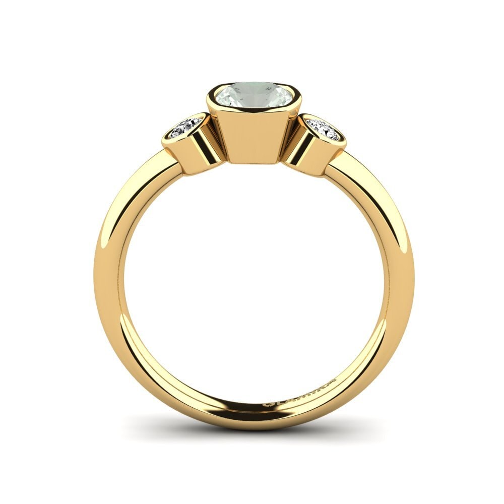 Amatista verde Anillo de compromiso Merollia