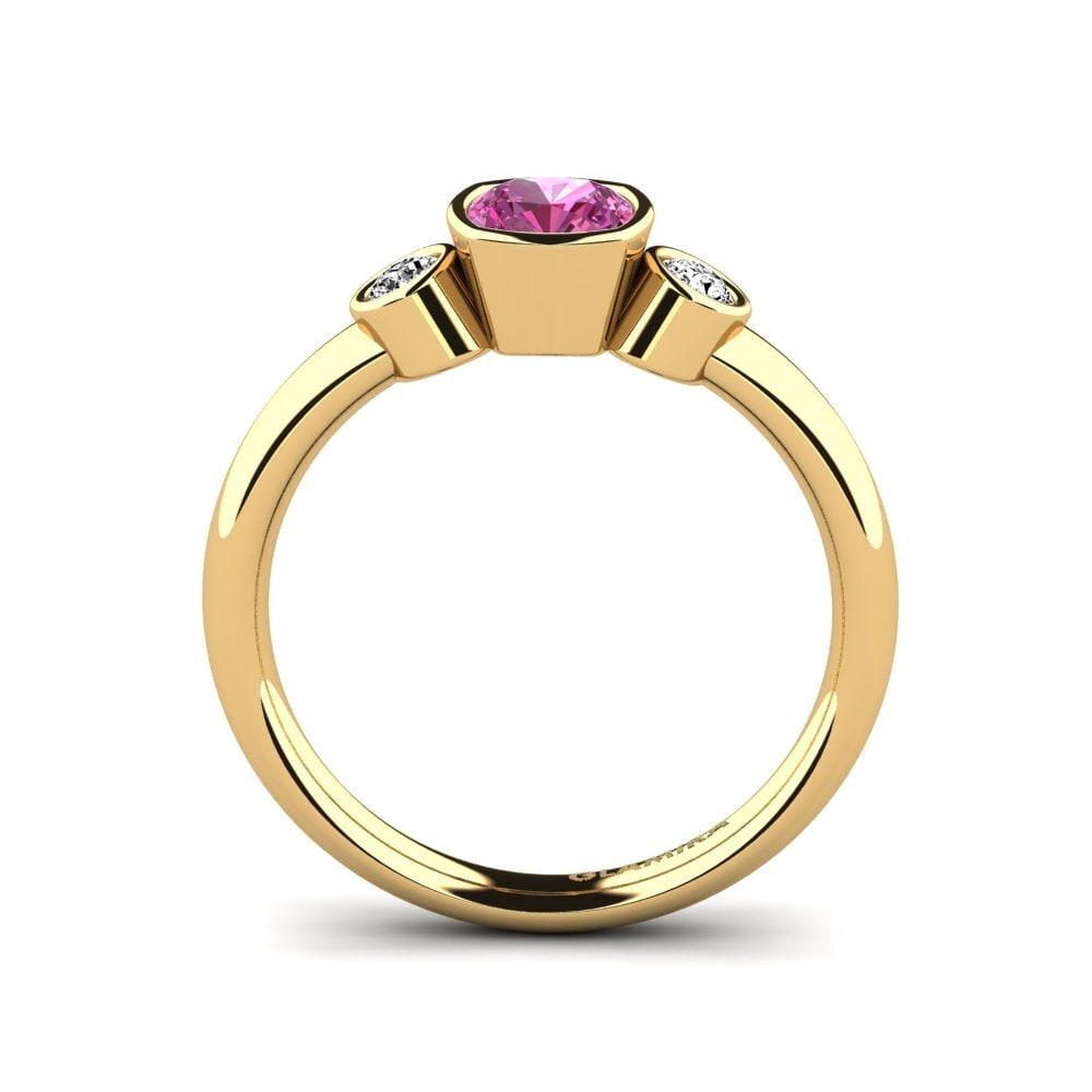 Topacio Rosa Anillo de compromiso Merollia