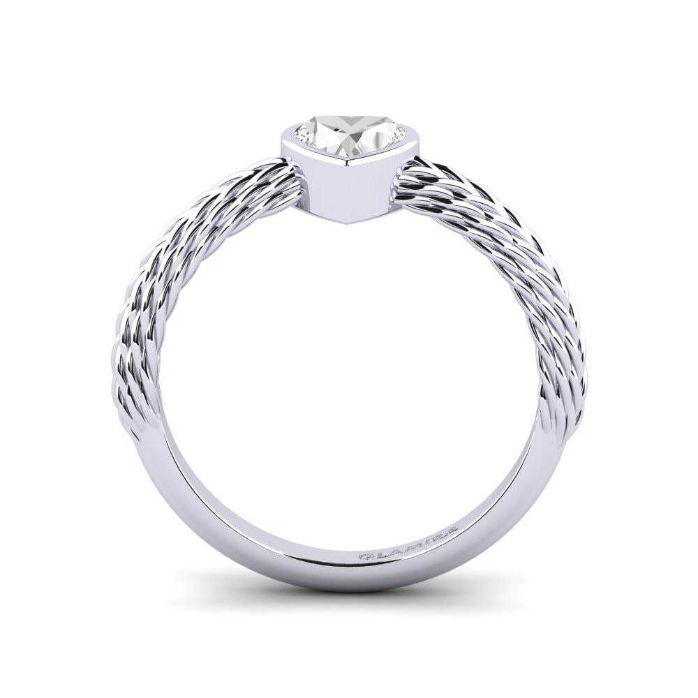 diamante-safira Anel de Noivado Metrize