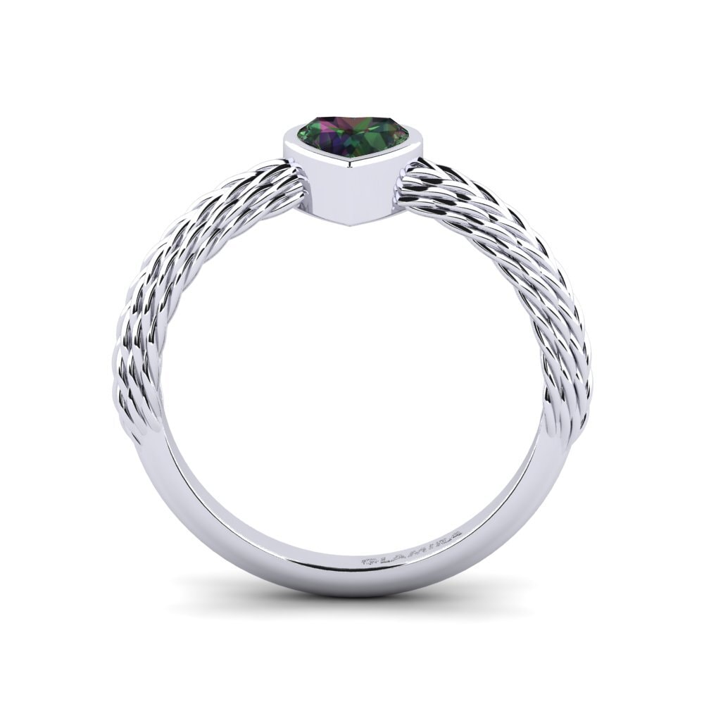 Topacio Místico Anillo de compromiso Metrize