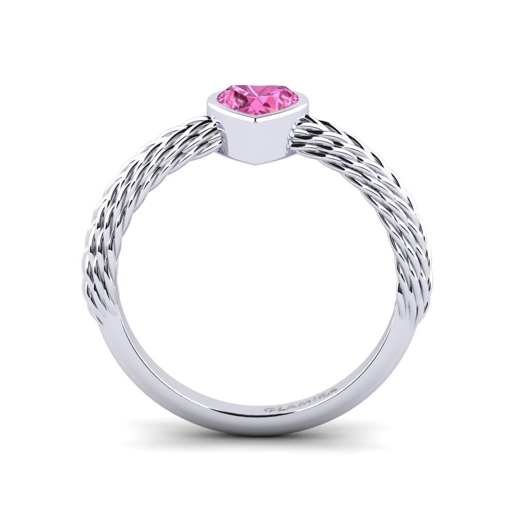 Topacio Rosa Anillo de compromiso Metrize