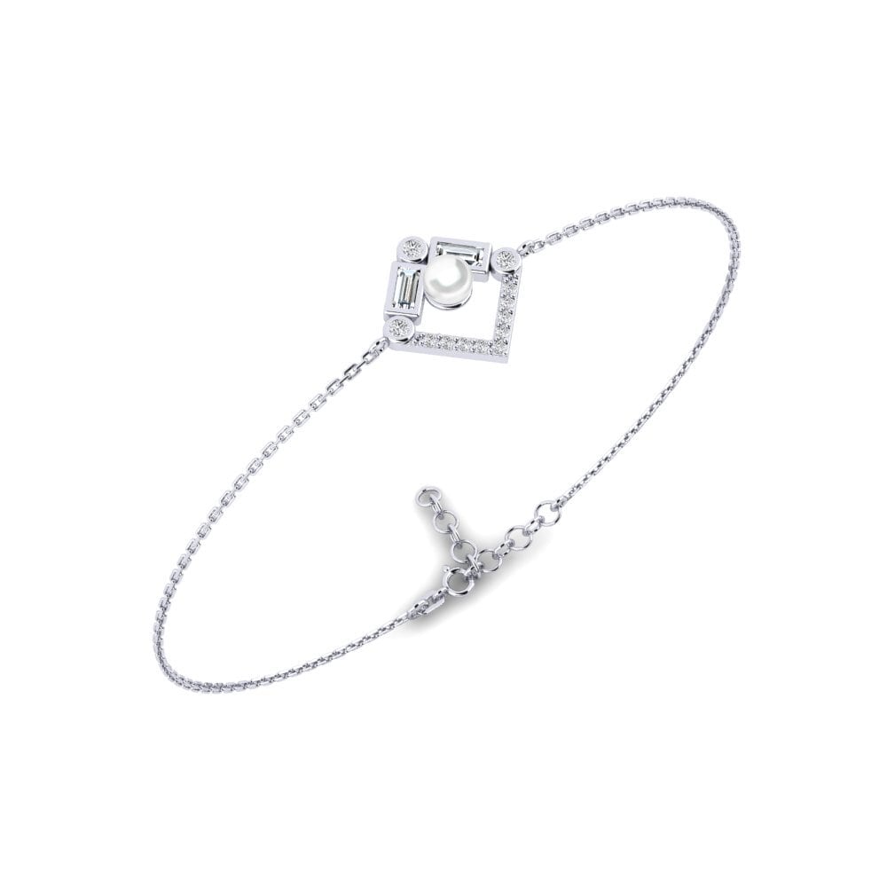 950 Platinum Zirconia Women's Bracelet Metz