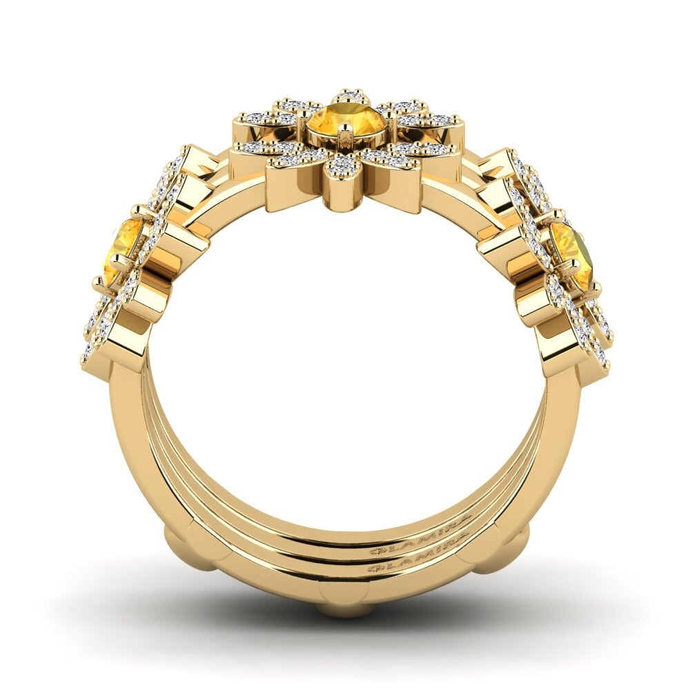 Citrine Ring Miceat SET