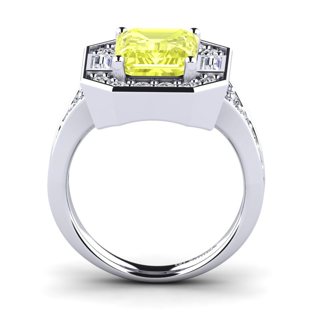 Lemon Quartz Engagement Ring Micheyla