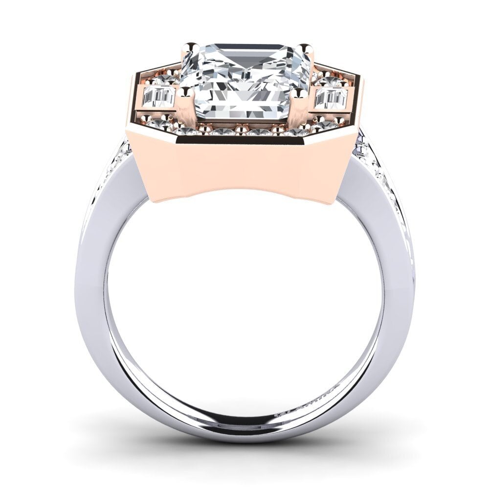 14ct White / Rose Gold Engagement Ring Micheyla