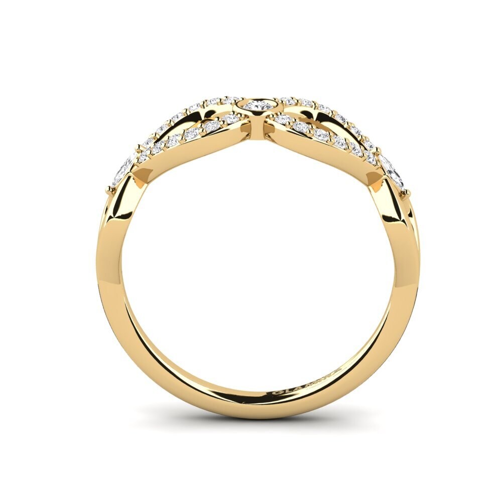 White sapphire Ring Middole
