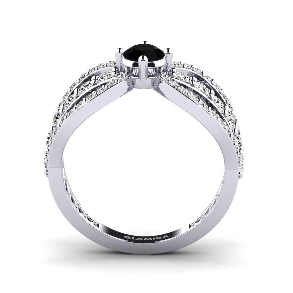Ónix Negro Anillo de Mujer Migea