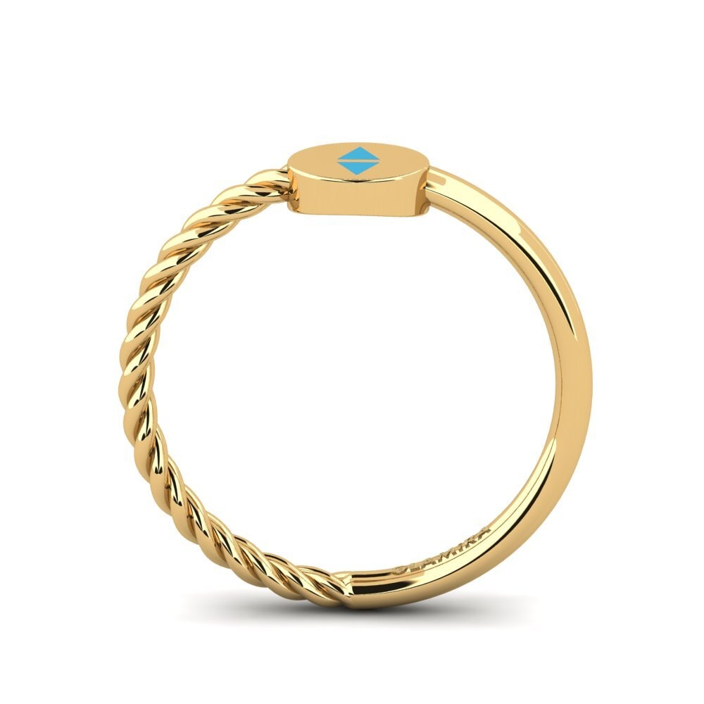 9ct Yellow Gold Ring Migraine