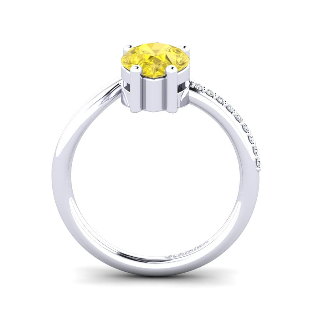 Yellow Sapphire Engagement Ring Miguelita