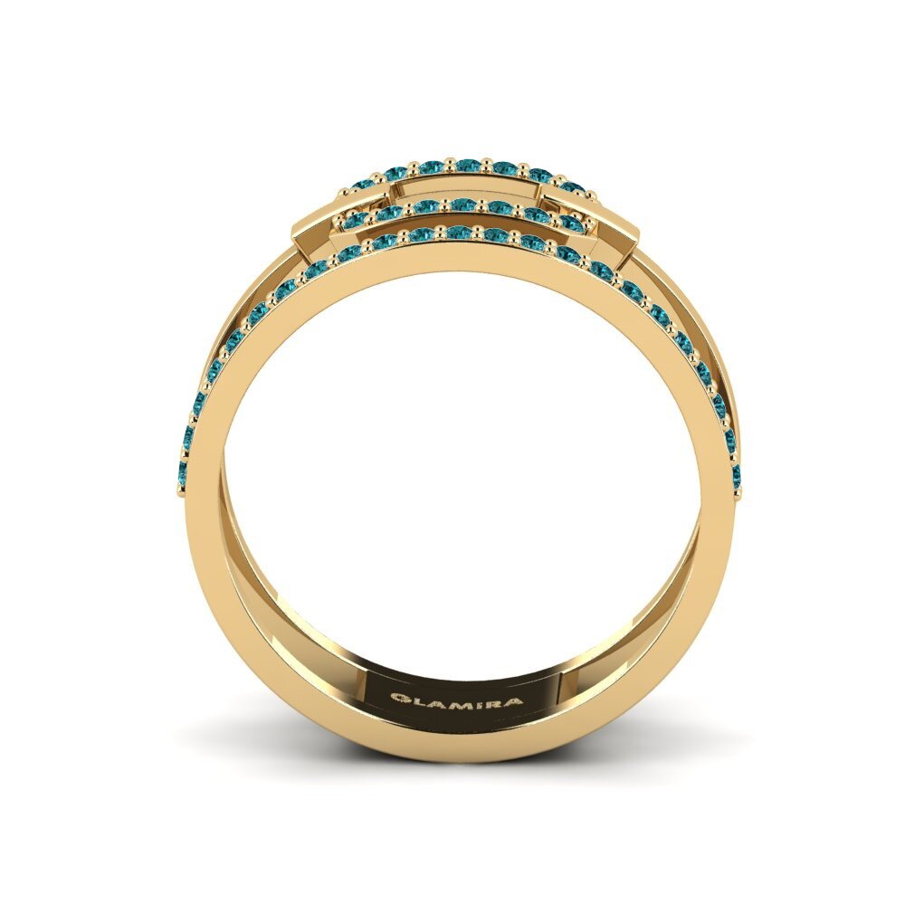 Diamante Azul Anel Milagre
