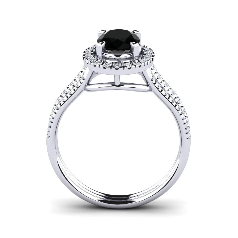Black Onyx Engagement Ring Milagros