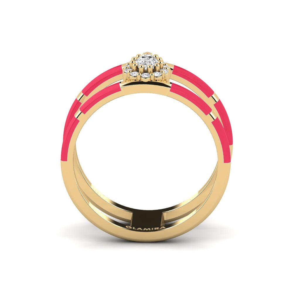 Weißer Saphir Ring Milford
