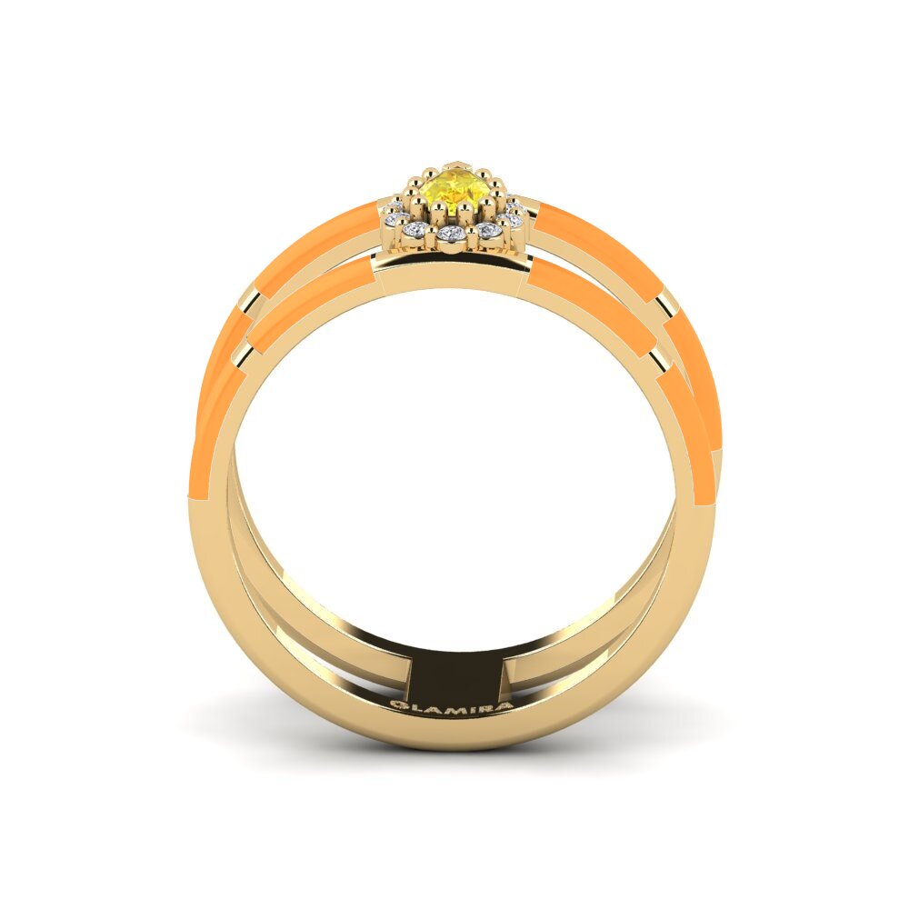 Gelber Saphir Ring Milford