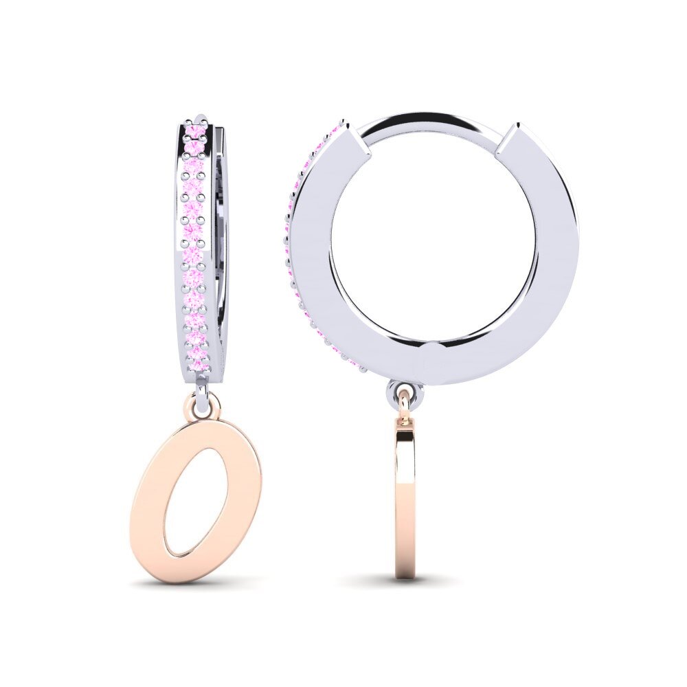 Pink Sapphire Women's Earring Mindi O