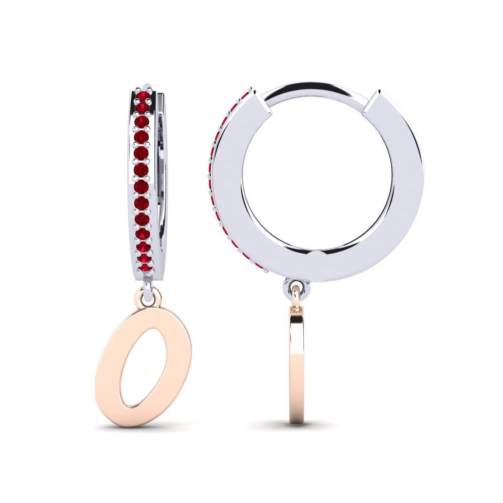 Red Zirconia Women's Earring Mindi O