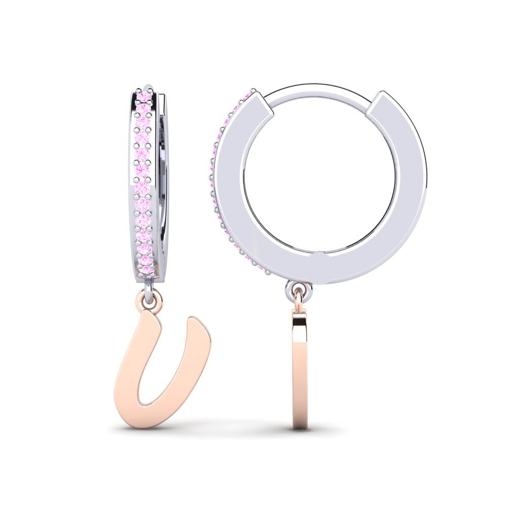 Pink Sapphire Women's Earring Mindi U