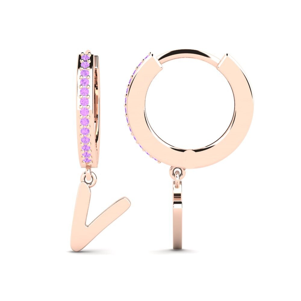 Amethyst Women's Earring Mindi V