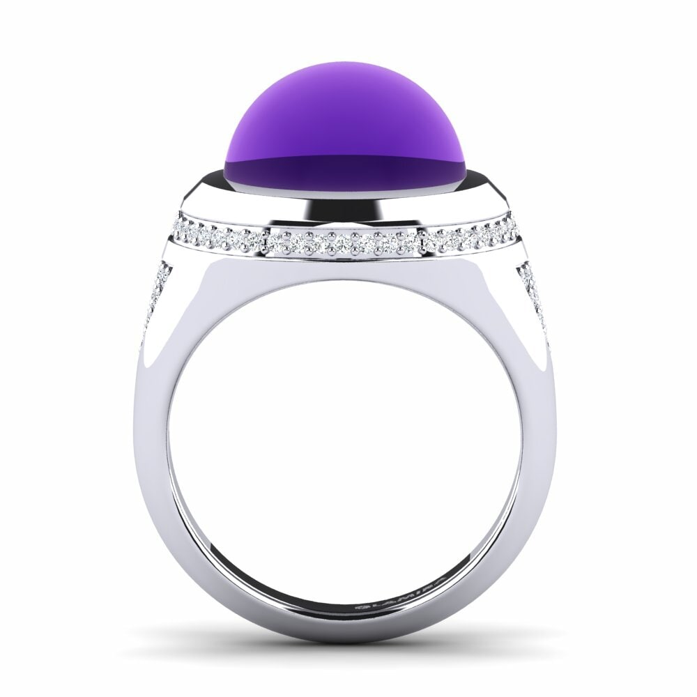 Améthyste Cabochon Bague Mindra