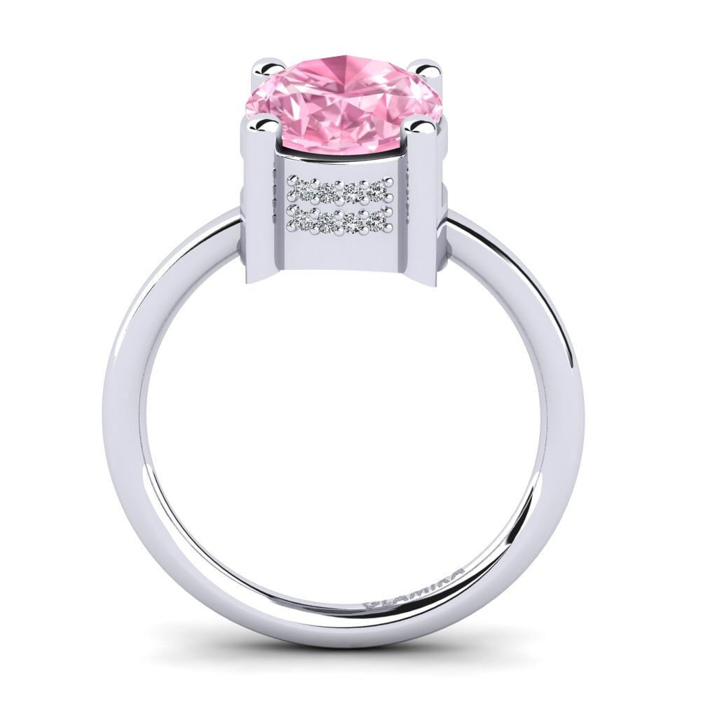 Pink Sapphire Engagement Ring Minerva