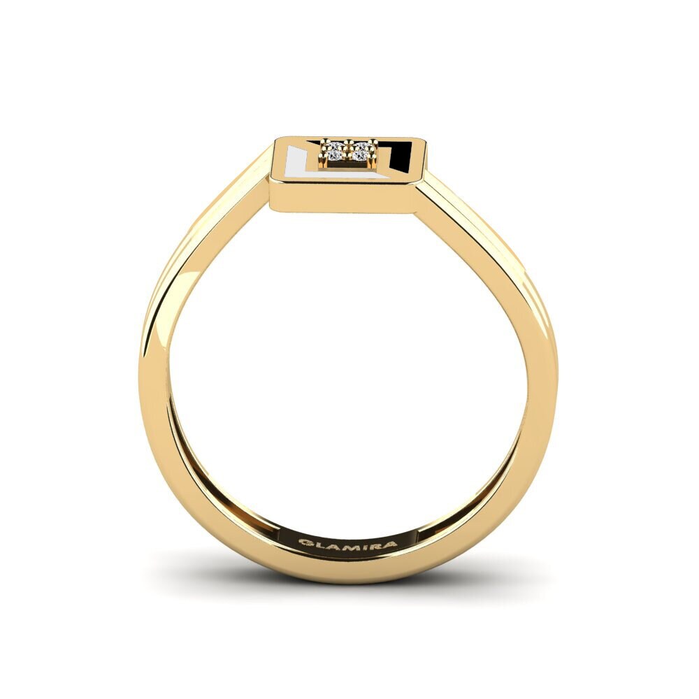 Moissanit Ring Minimalis