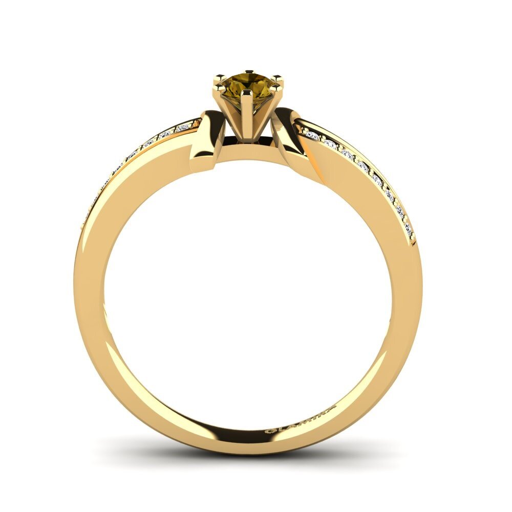Circón Marrón Anillo de compromiso Mirabella
