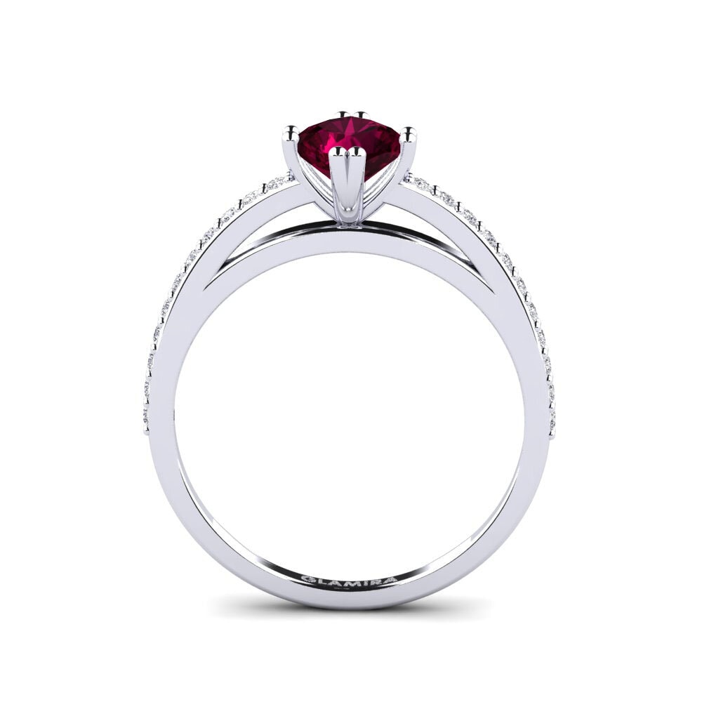 Rhodolite Garnet Engagement Ring Miramas
