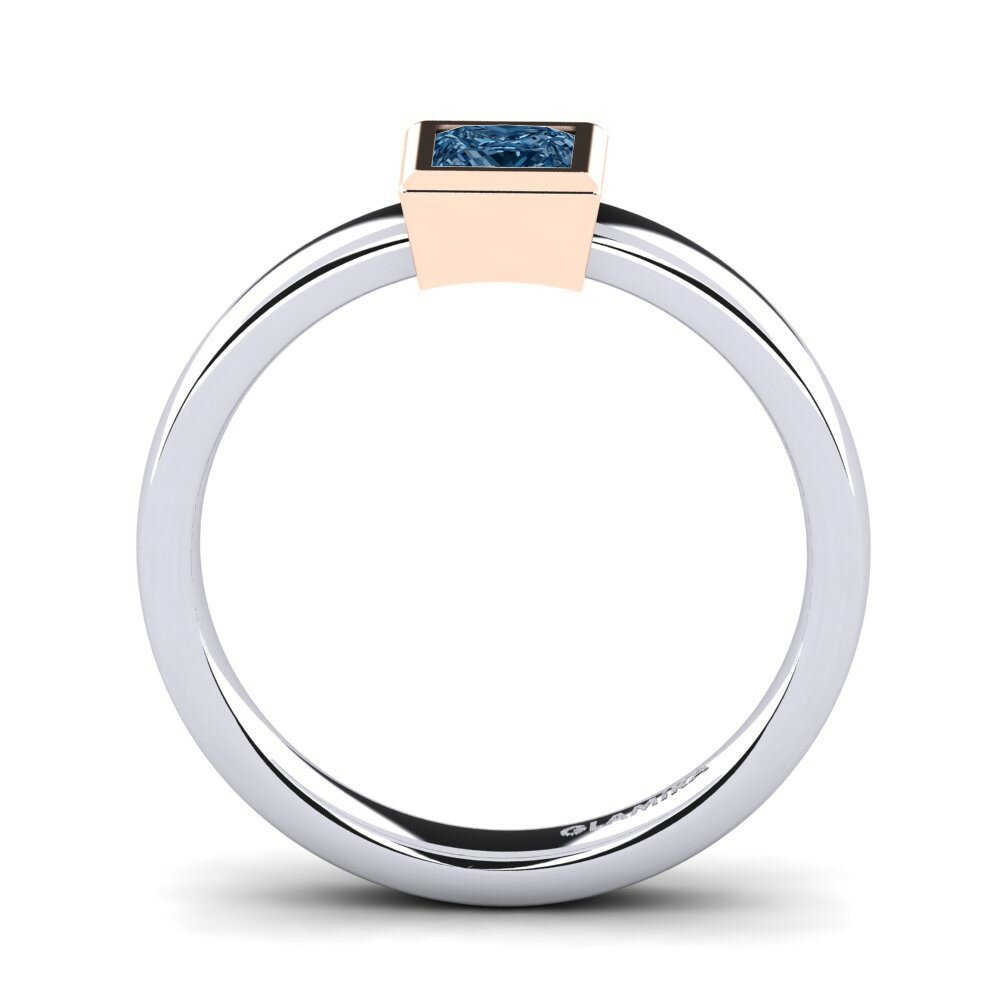 14K Wit & Rood Goud Verlovingsring Mireya 0.4 crt