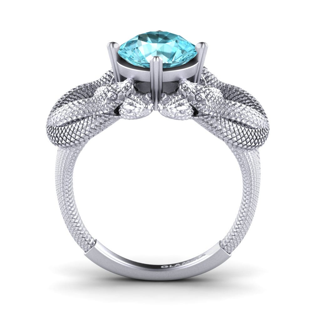 Circón Azul Anillo de compromiso Mirna