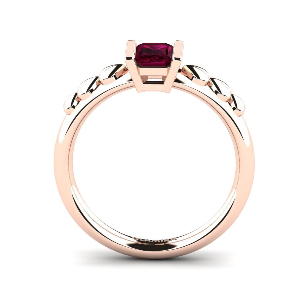 Granate Rhodolite Anillo de compromiso Misley