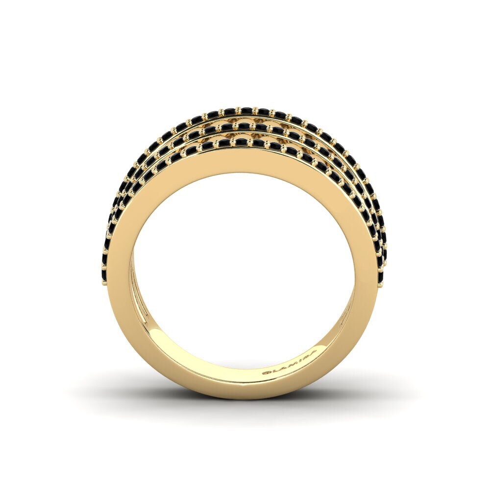 Zafiro negro Anillo Miste