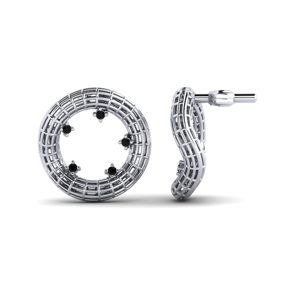 Diamante Negro Pendiente de mujer Mittie