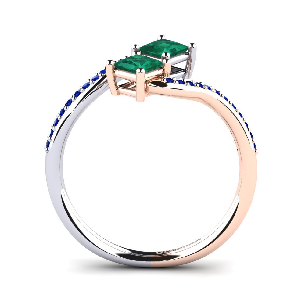14k Rose & White Gold Engagement Ring Mitzel