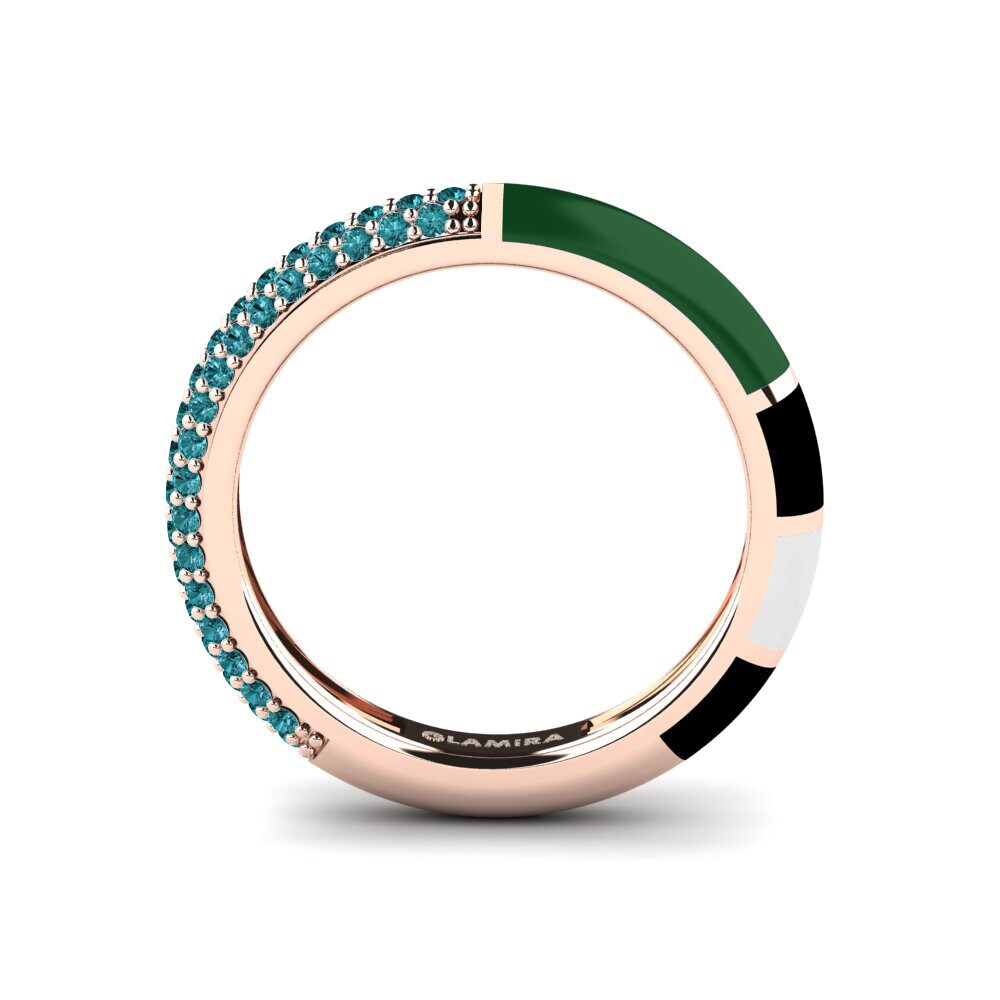 Blauer Diamant Ring Mixte