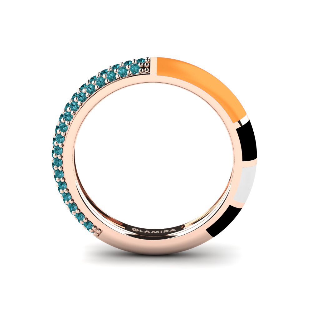Blauer Diamant Ring Mixte