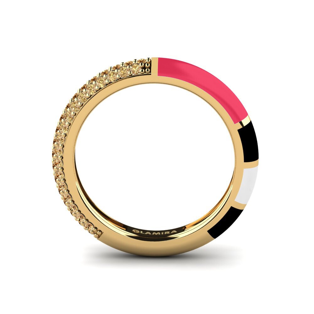 Brown Diamond Ring Mixte