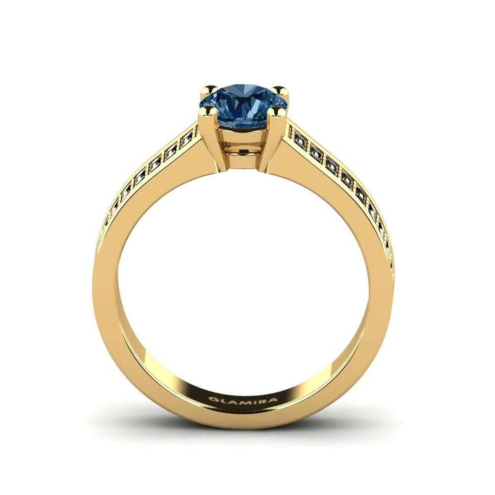 14K Geel Goud Verlovingsring Miyake