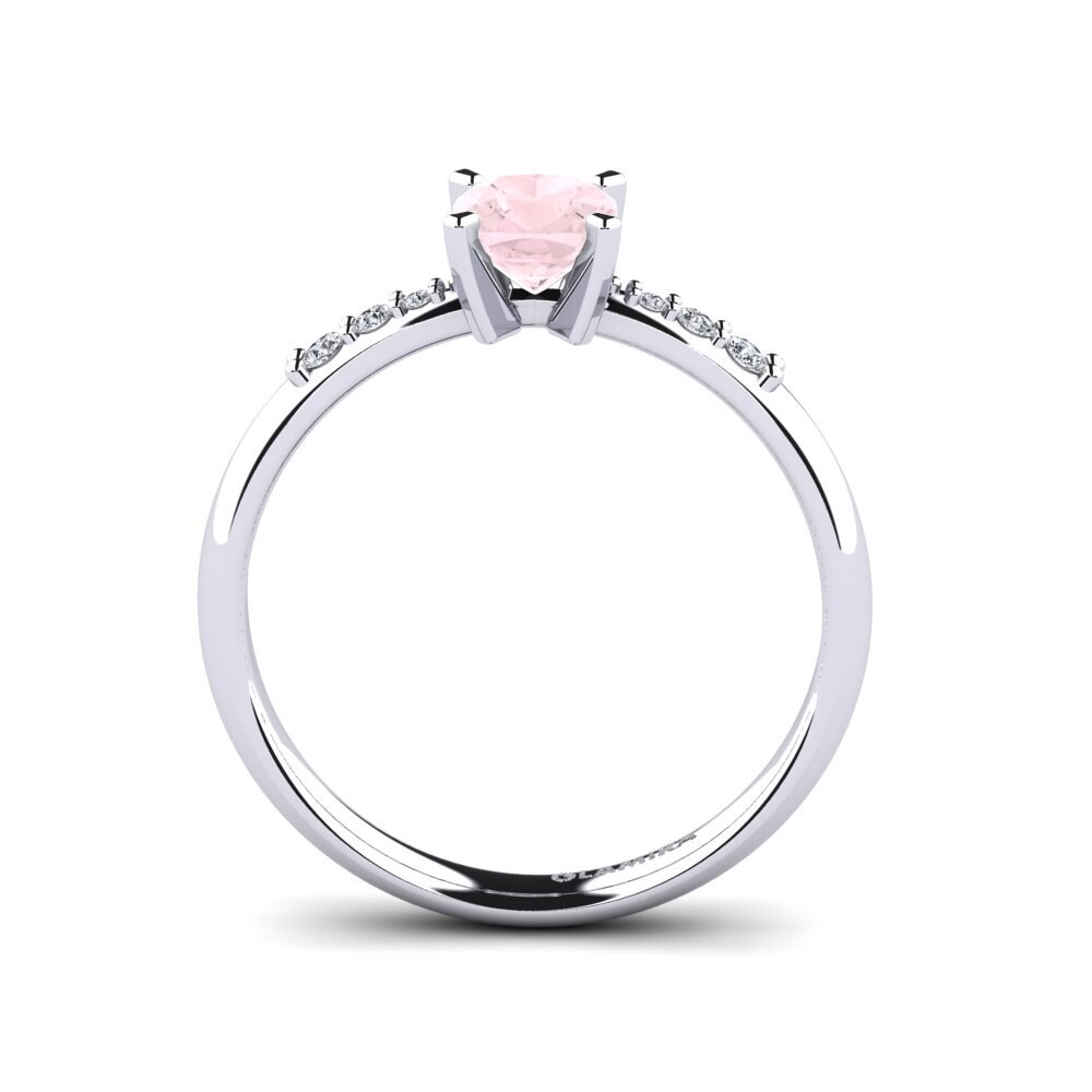 Rose Quartz Engagement Ring Miyesha