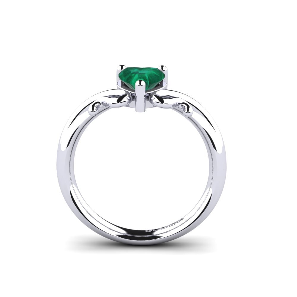 Heart Emerald Women's Ring Modesta