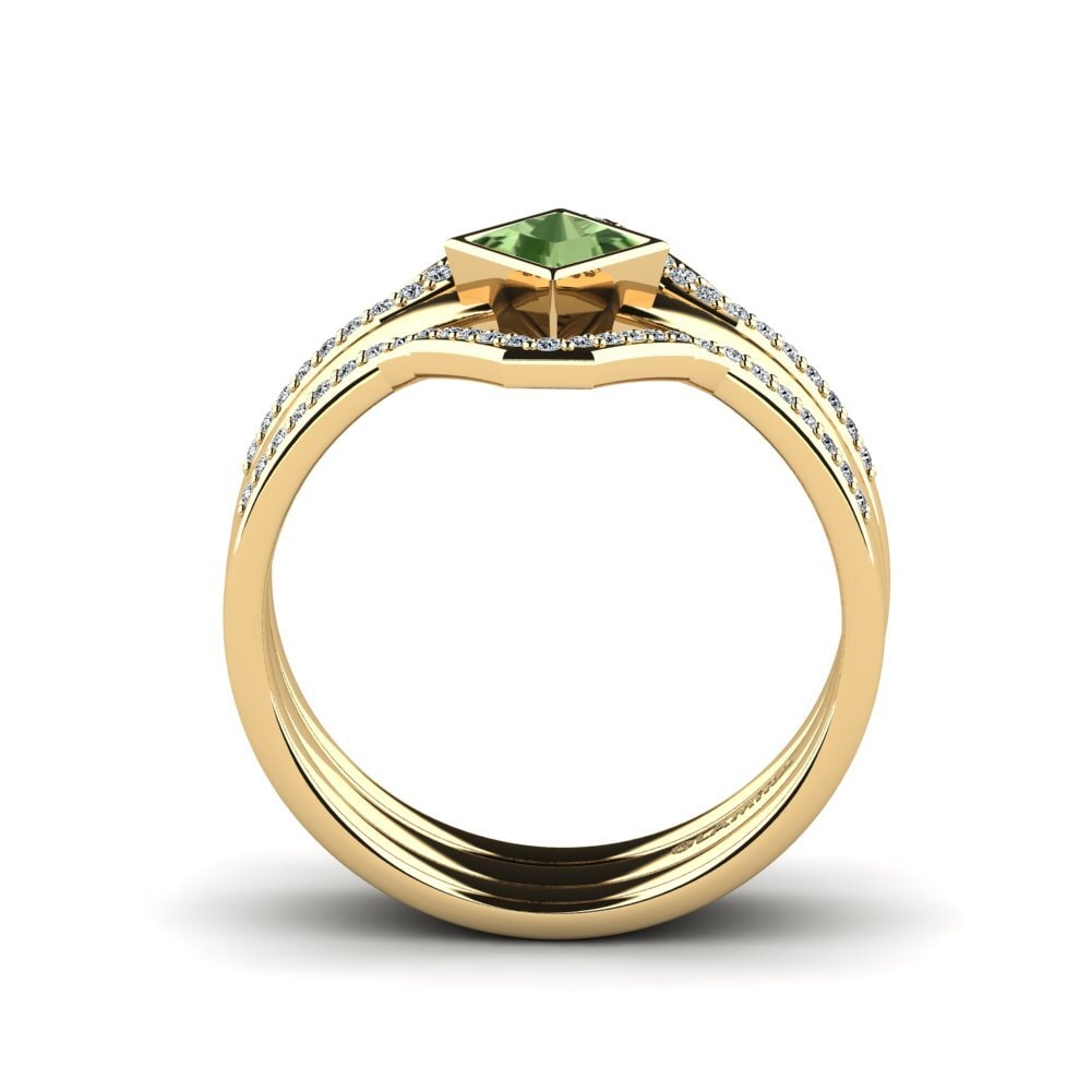 Green Sapphire Ring Moltwaren