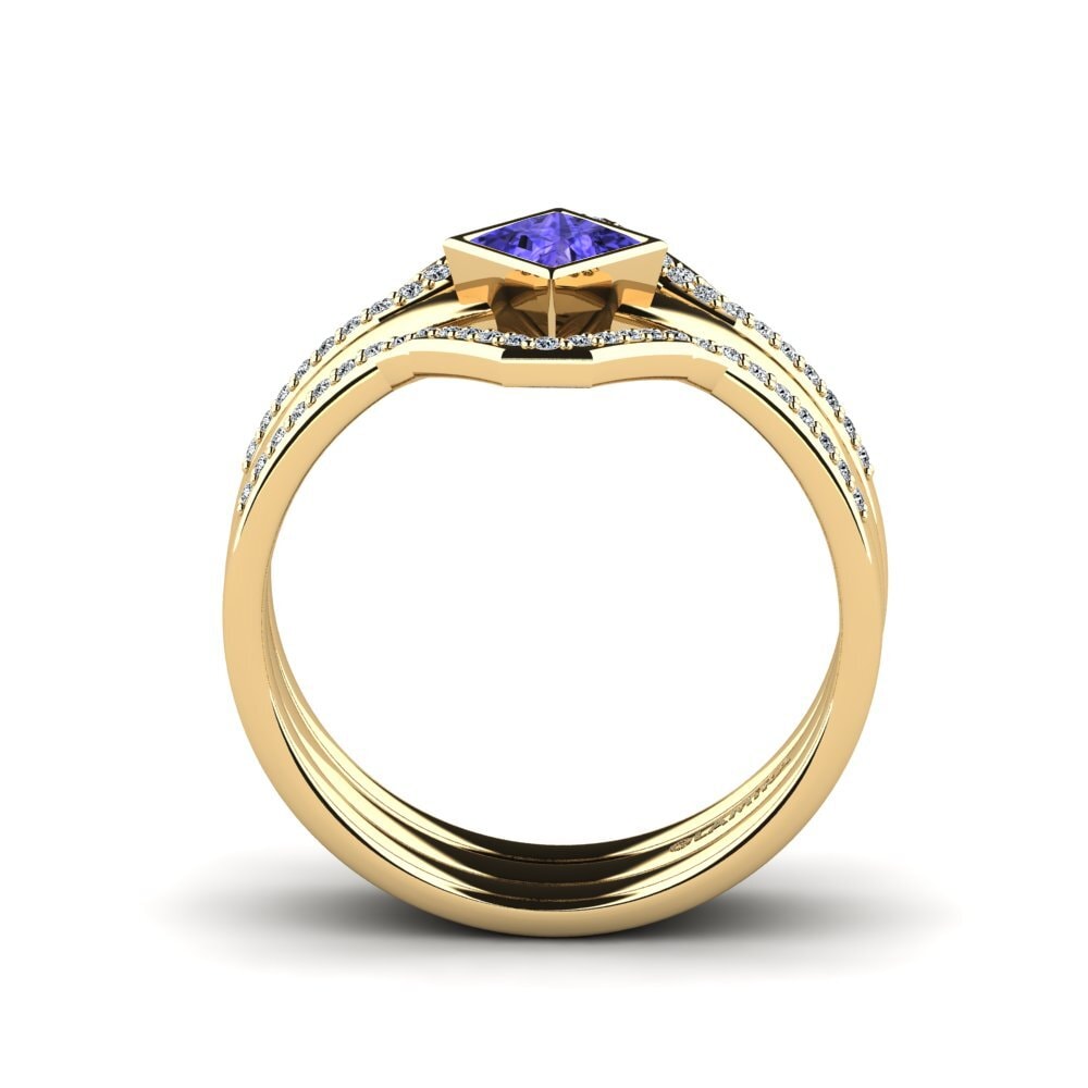 Tanzanite Anel Moltwaren