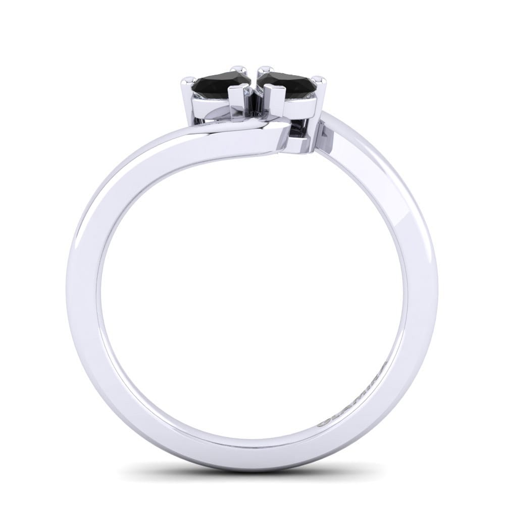 Black Onyx Engagement Ring Monalisa