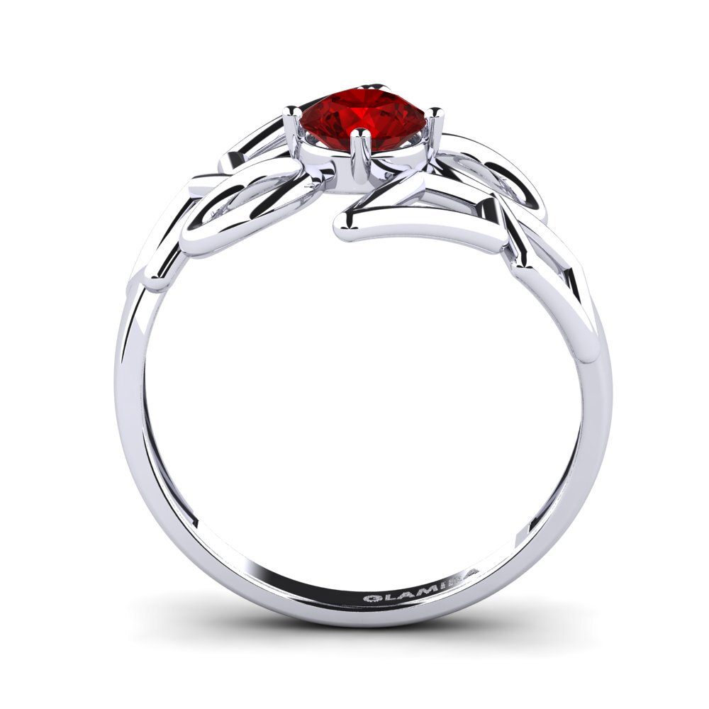Rubin (im Labor gezüchtet) Ring Mondial