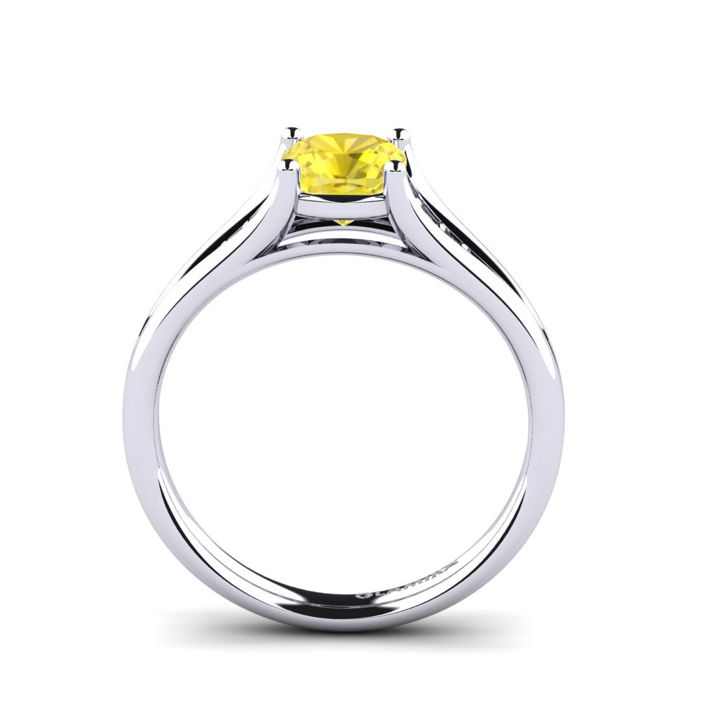 Yellow Sapphire Engagement Ring Monekia